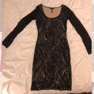 BCBG Lace Long Sleeve Dress